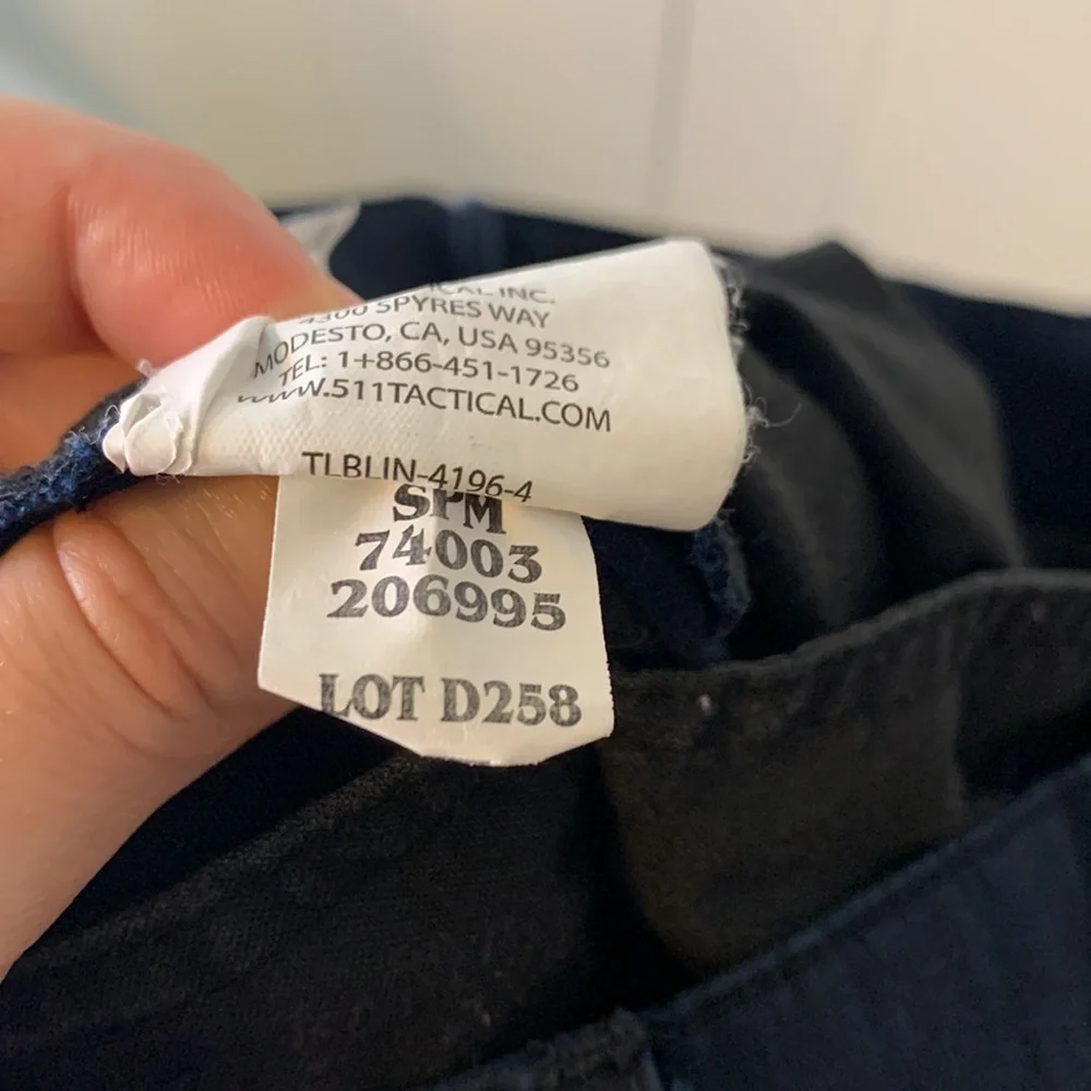 5.11 Tactical TDU® Pants Dark Navy Size Large Long
